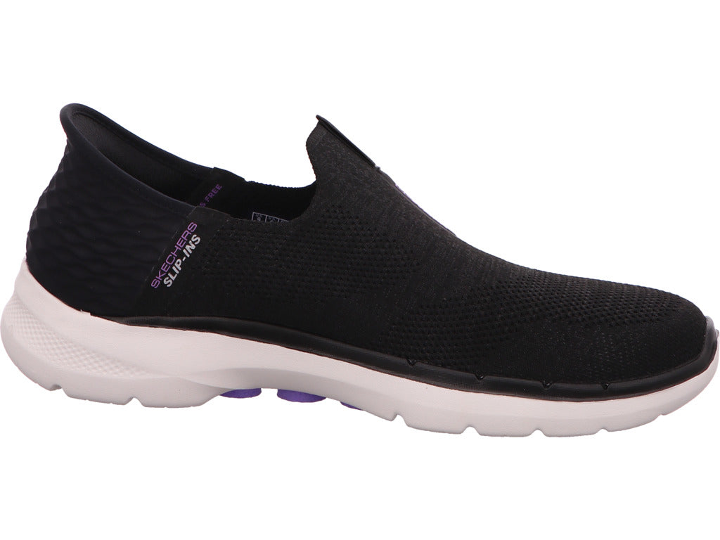 Skechers Damen Sneaker Go Walk 6 - Fabulous View in schwarz-bunt-kombiniert