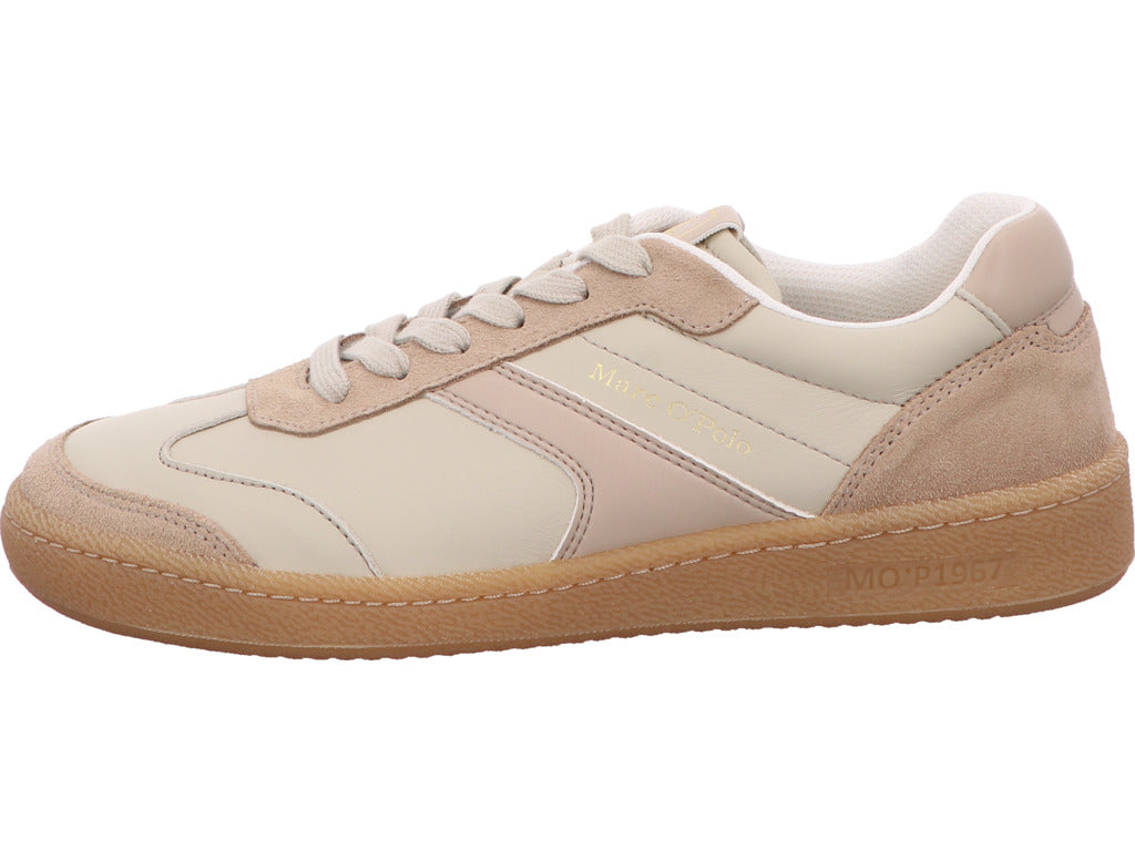 Marc O'Polo damessneakers Court W 4A in een combinatie van wit en meerdere kleuren.