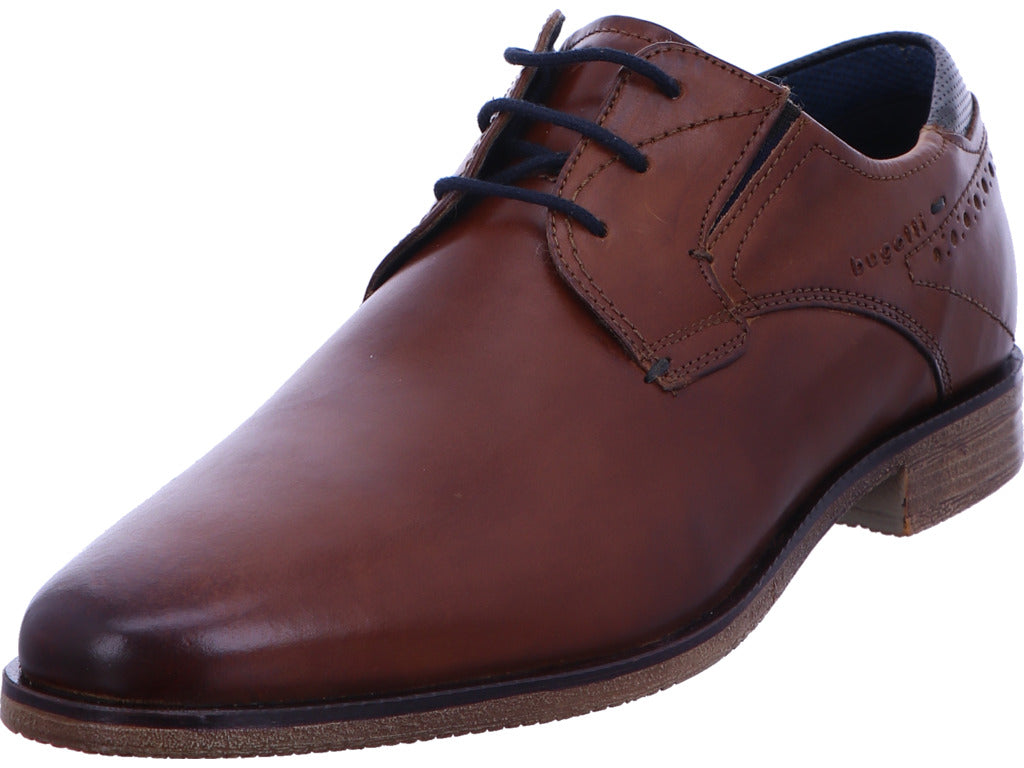 Bugatti Herren Schnürschuh Nicolo Exko in hellbraun