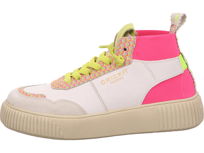 Crickit Damen Stiefel Maura in weiß-bunt-kombiniert