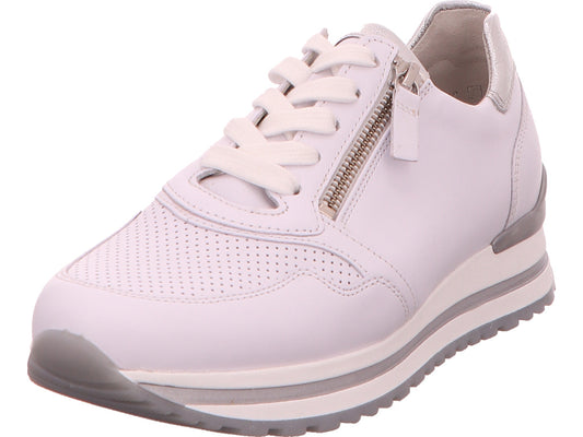Gabor Comfort damessneakers in een combinatie van wit en meerdere kleuren.