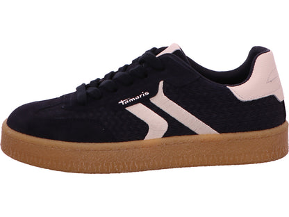 Tamaris Damen Sneaker  in blau-bunt-kombiniert