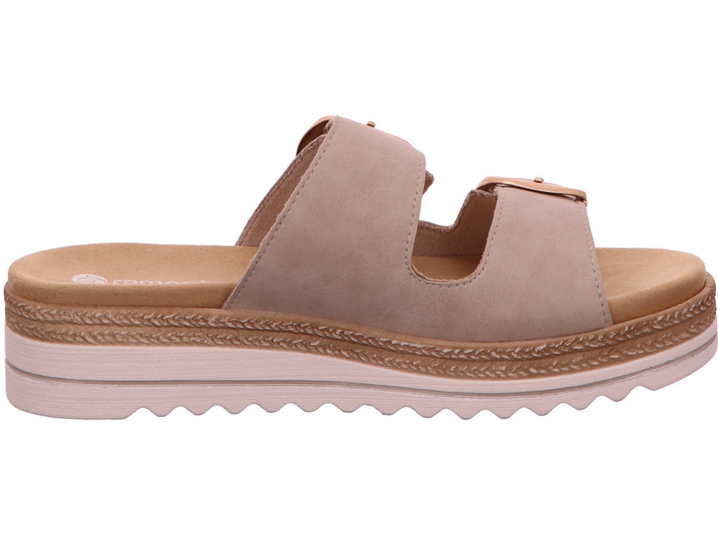 Remonte Damen Pantolette  in hellbeige