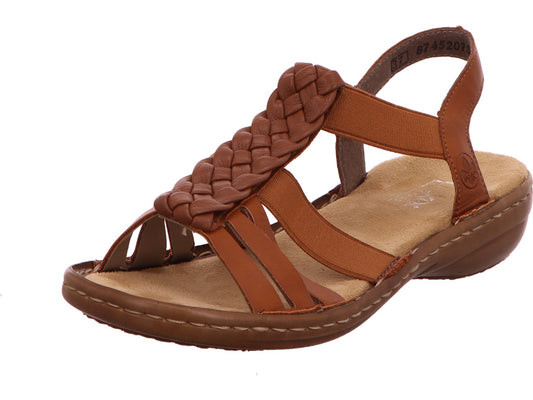Rieker Damen Sandalette  in hellbraun