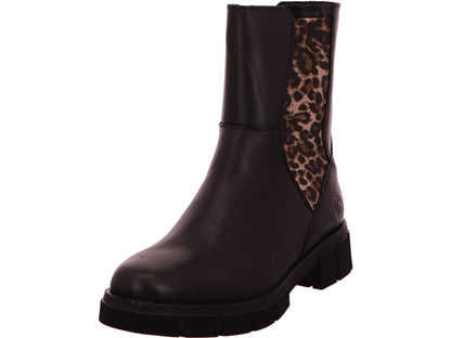 Remonte Damen Stiefel  in schwarz-bunt-kombiniert