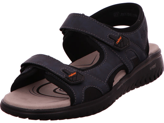Rieker Herren Sandalette  in blau-bunt-kombiniert