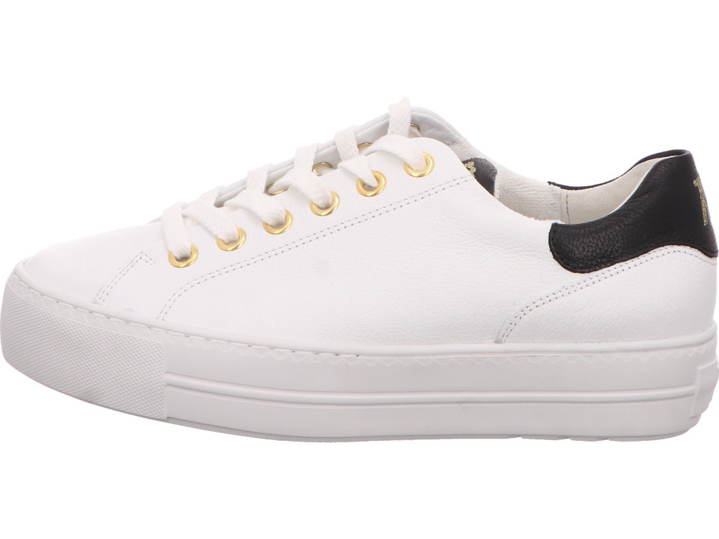 Paul Green Damen Sneaker  in weiß-schwarz-kombiniert