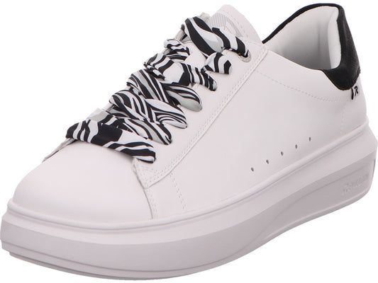Rieker Damen Sneaker Revolution in weiß-schwarz-kombiniert