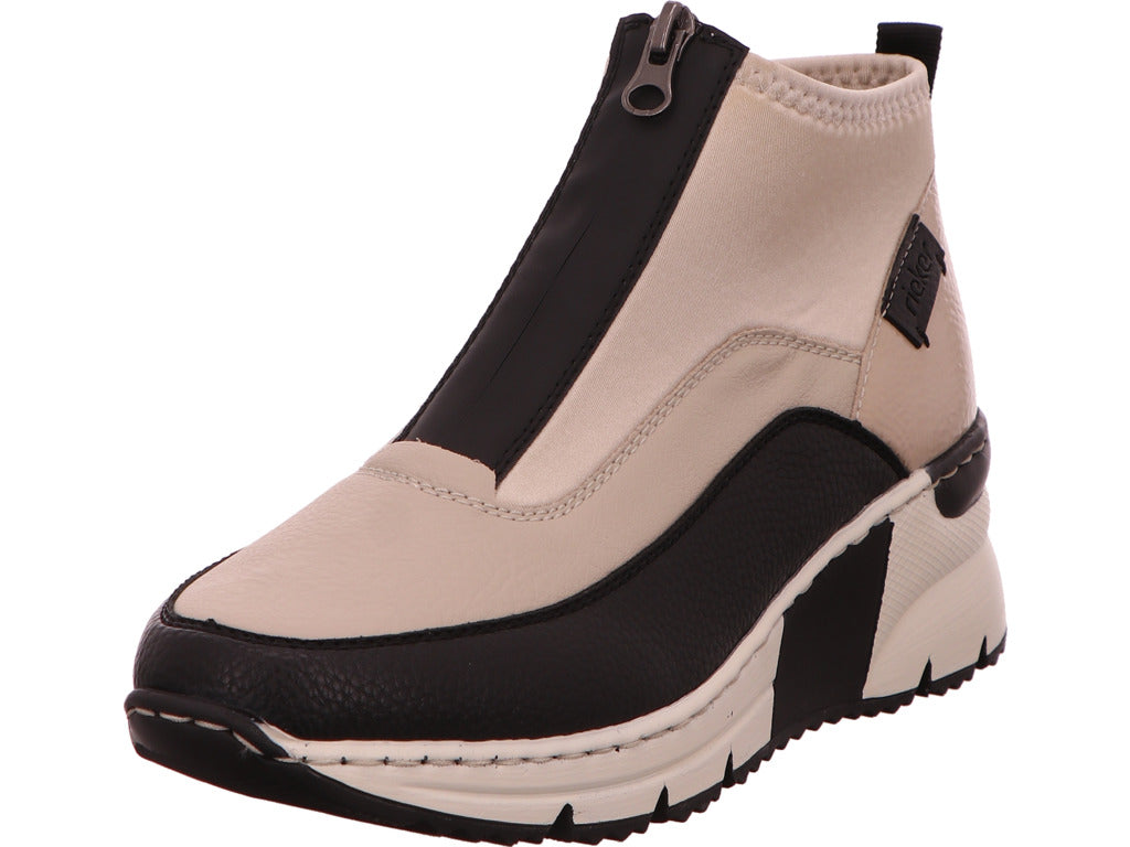Rieker Damen Stiefel  in beige-bunt-kombiniert