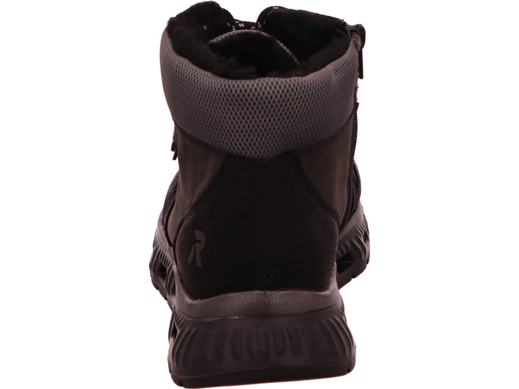 Rieker Damen Stiefel  in schwarz-bunt-kombiniert