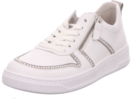 Gabor damessneakers in een wit-meerkleurige combinatie