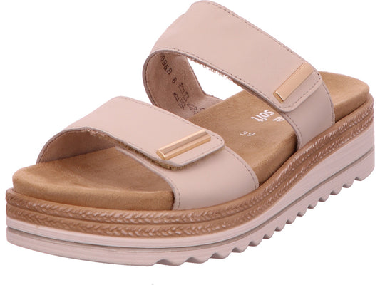 Remonte Damen Pantolette  in hellbeige