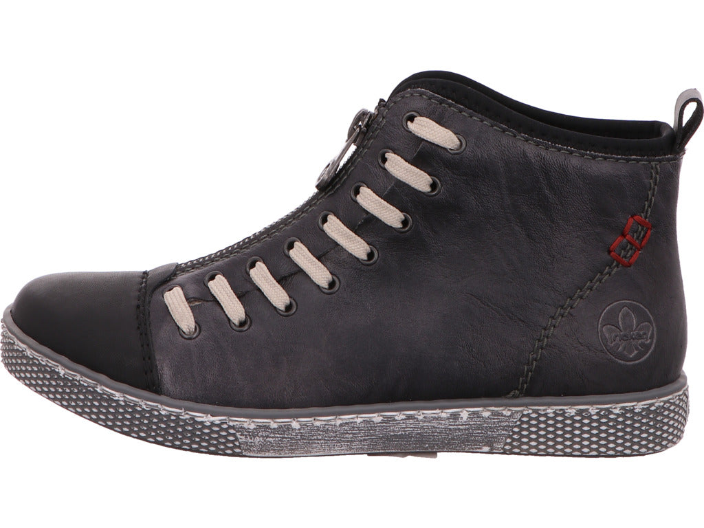 Rieker Damen Stiefel  in grau-bunt-kombiniert