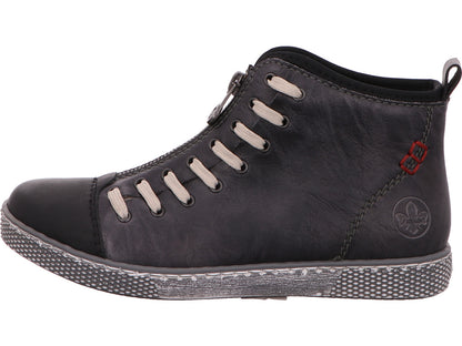 Rieker Damen Stiefel  in grau-bunt-kombiniert