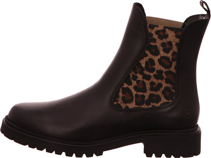 Tamaris Damen Stiefel  in schwarz-bunt-kombiniert