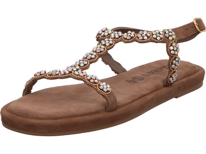 Lazamani Damen Sandalette  in taupe