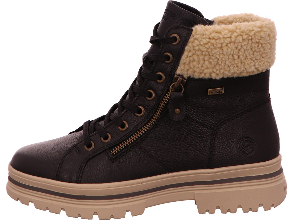 Remonte Damen Stiefel  in schwarz-bunt-kombiniert