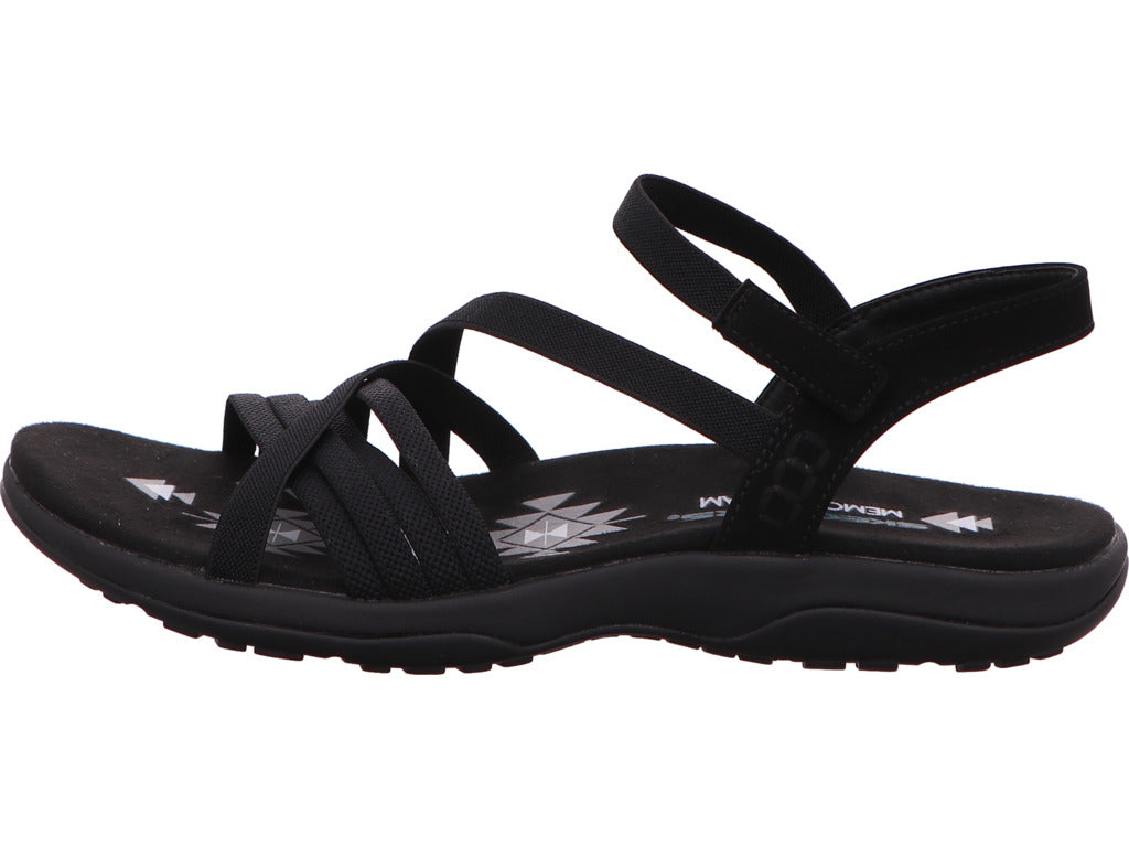 Skechers Reggae Slim-Summer Heat damessandaal in zwart