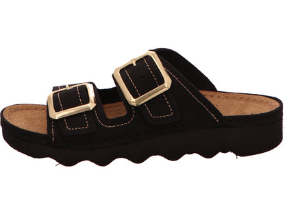 Rohde Damen Pantolette Foggia-D in schwarz