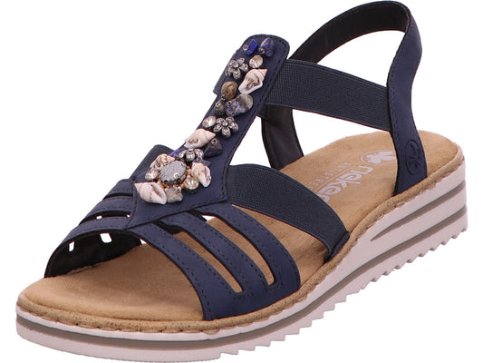 Rieker Damen Sandalette  in blau