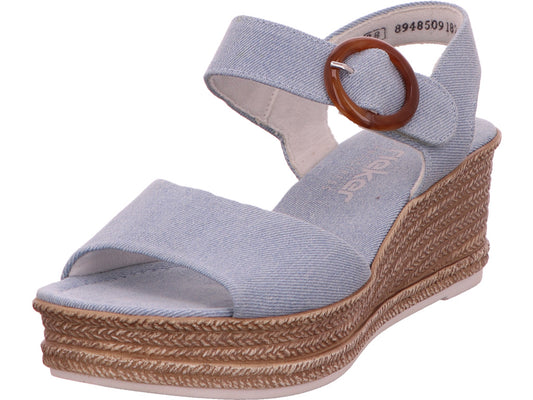Rieker Damen Sandalette  in hellblau