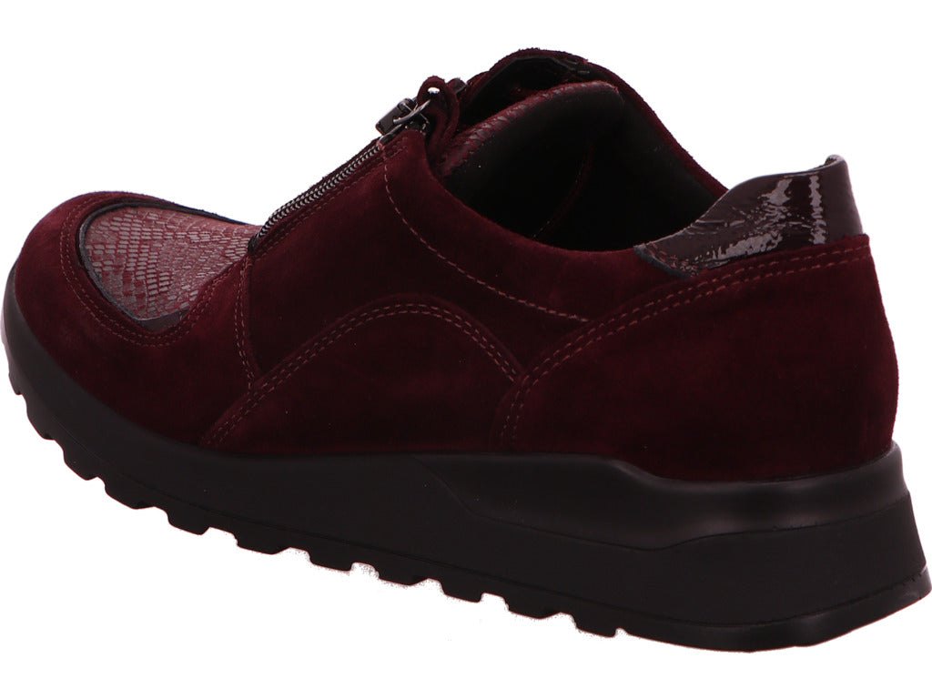 Waldläufer Damen Schnürschuh H-Amiata in bordo