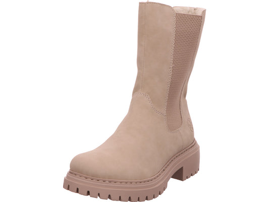 Rieker Damen Stiefel  in hellbeige