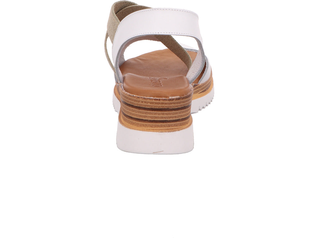 Cosmos-Cordes GmbH Damen Sandalette  in weiß-bunt-kombiniert