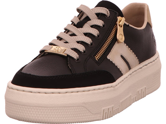 Rieker Damen Sneaker  in schwarz-bunt-kombiniert