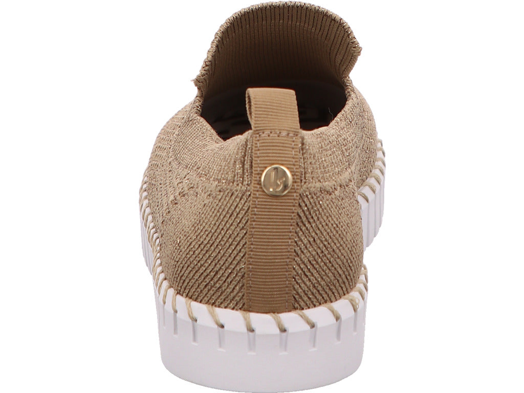 La Strada Damen Slipper  in gold-bunt-kombiniert