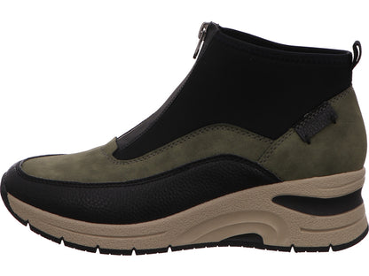 Rieker Damen Stiefel  in schwarz-bunt-kombiniert