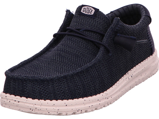 Hey Dude Herren Slipper Wally Stretch Sox in dunkelblau