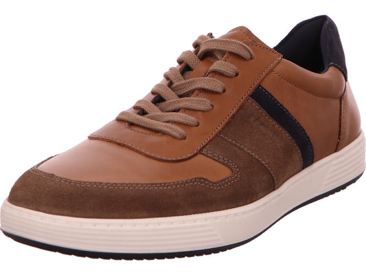 Lloyd herensneakers Akin in een bruin-multicolor combinatie