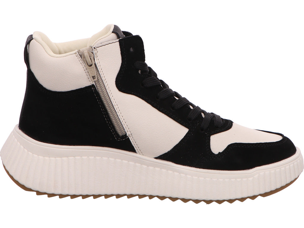 Rieker Damen Stiefel  in schwarz-bunt-kombiniert