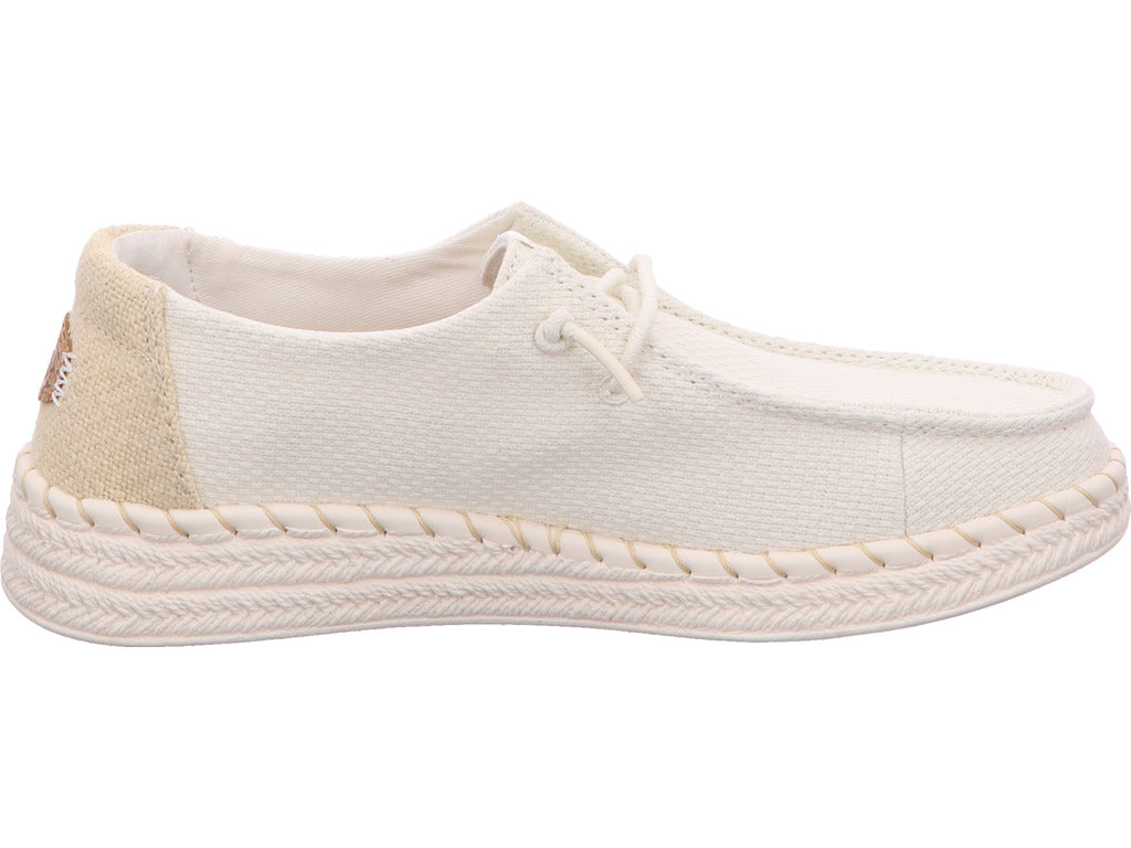 Hey Dude damesslippers Wendy espadrille in wit