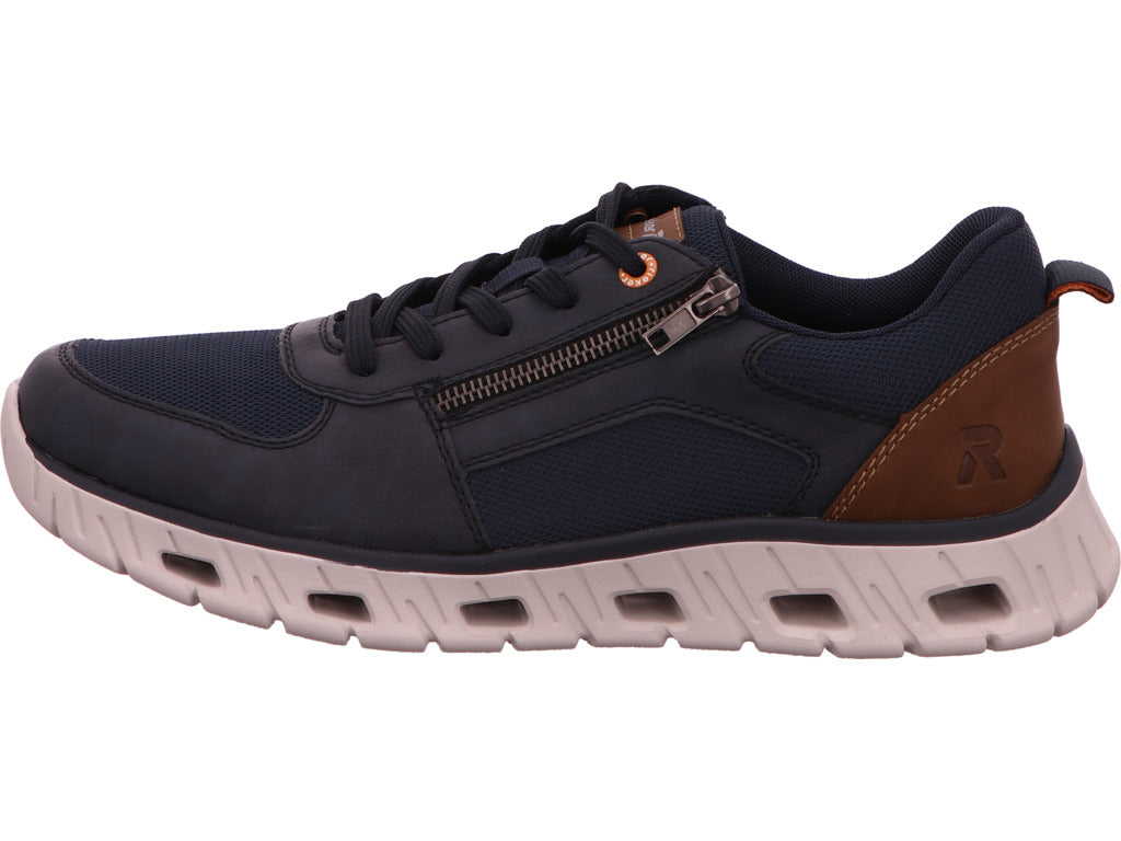 Rieker Herren Sneaker  in blau-bunt-kombiniert