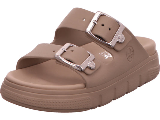 Rieker Damen Pantolette  in beige