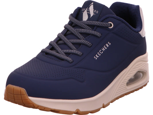 Skechers damessneaker Uno - Shimmer Away in donkerblauw