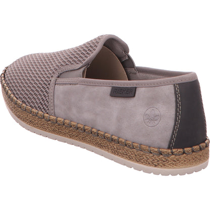 Rieker Slipper Halbschuh Schlupfschuh Herren Grau Leder/Synth./Textil-kombiniert   Bild3