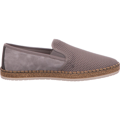 Rieker Slipper Halbschuh Schlupfschuh Herren Grau Leder/Synth./Textil-kombiniert   Bild5