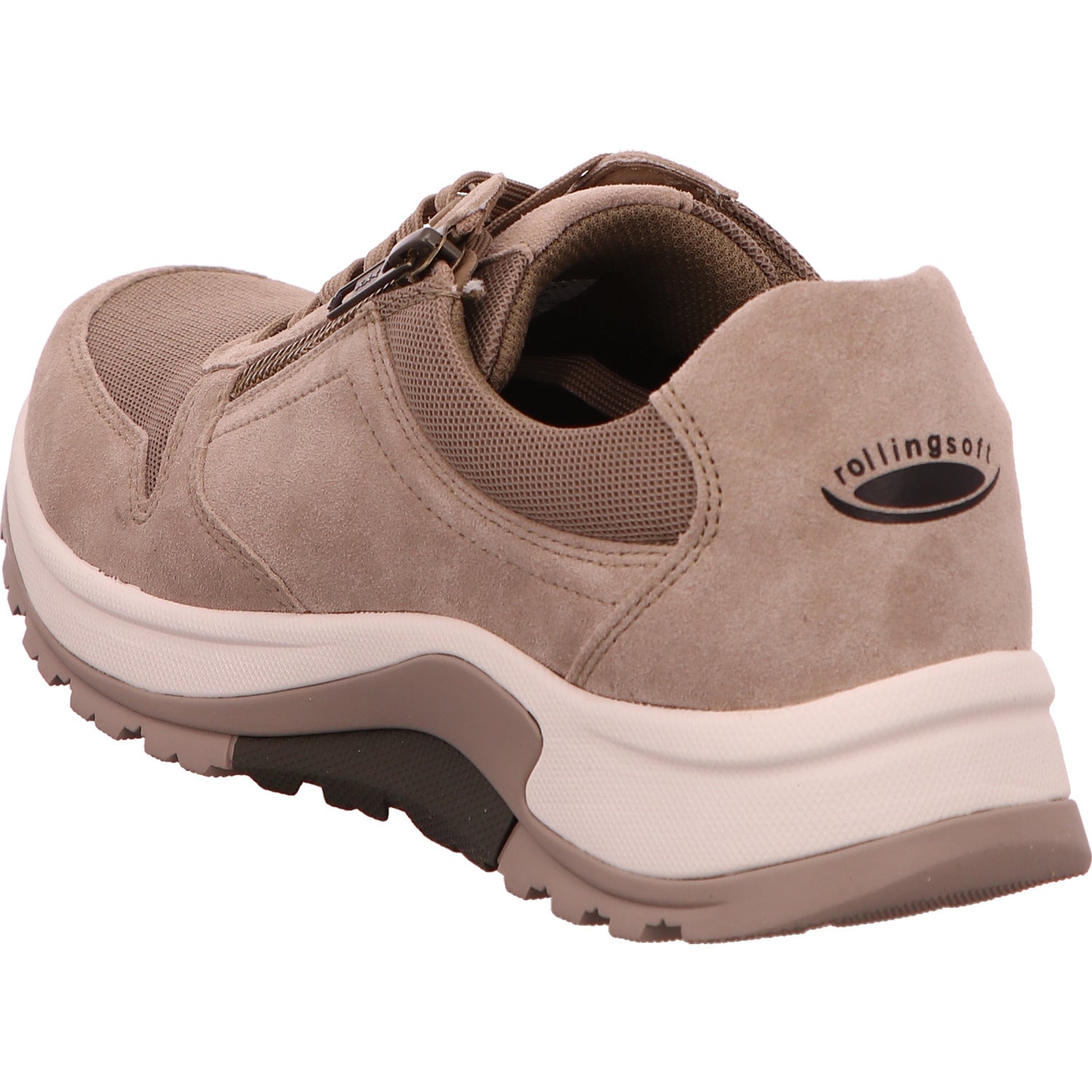 PIUS Gabor Sneaker Halbschuh Herren Rolling Soft Beige Rauhleder   Bild3