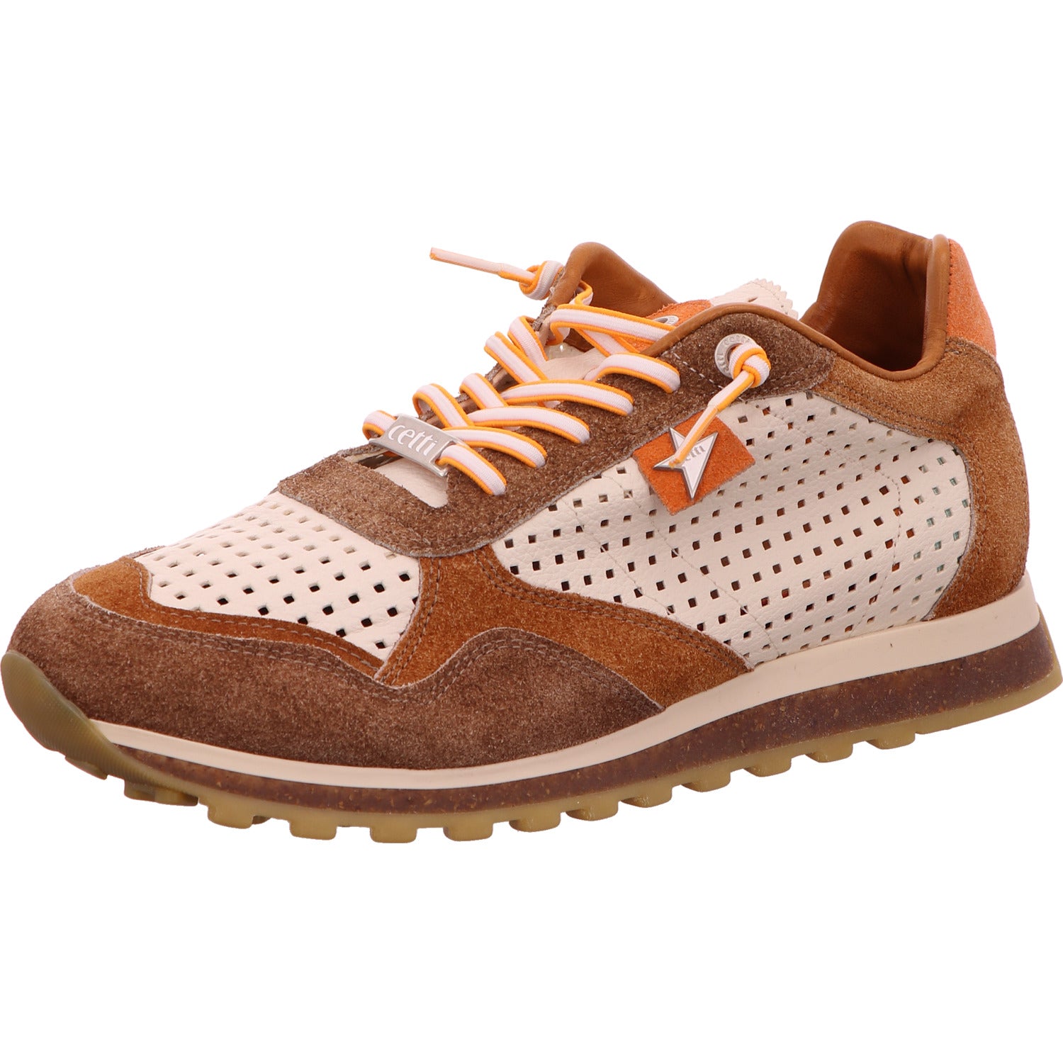 Cetti Sneaker Schnürschuh Herren Beige Leder / Rauhleder - kombiniert   Bild1