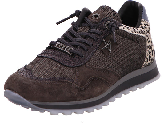 Cetti damessneakers C848 Sra in een combinatie van zwart en meerdere kleuren.