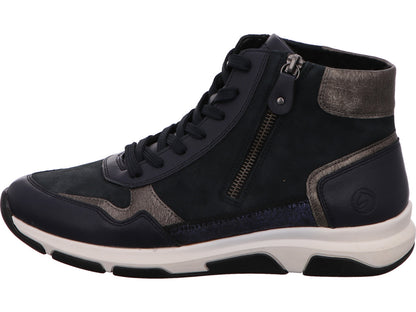 Remonte Damen Stiefel  in blau-bunt-kombiniert