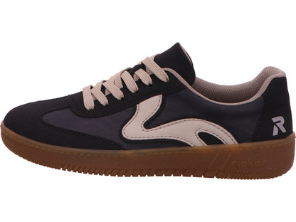 Rieker Damen Sneaker  in blau-bunt-kombiniert