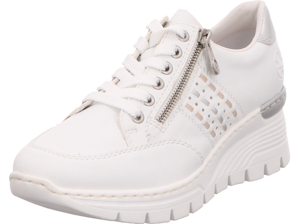 Rieker Damen Sneaker  in weiß-bunt-kombiniert