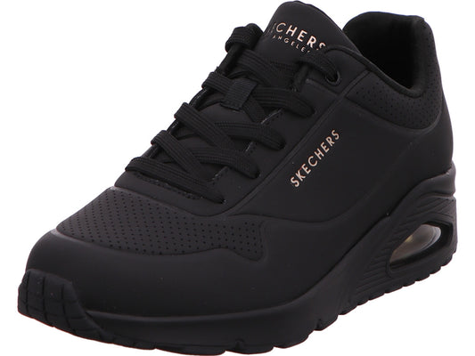 Skechers Damen Sneaker Uno-Stand On Air in schwarz