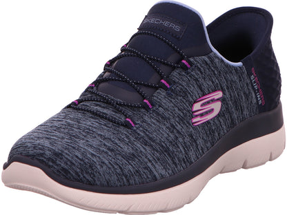 Skechers Damen Sneaker Slip-Ins Summits Dazzling H in dunkelblau