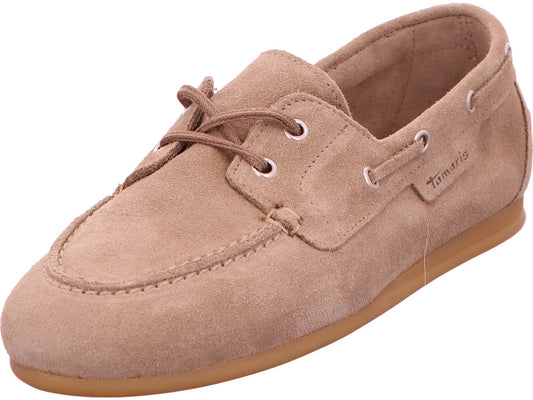 Tamaris Damen Schnürschuh  in taupe