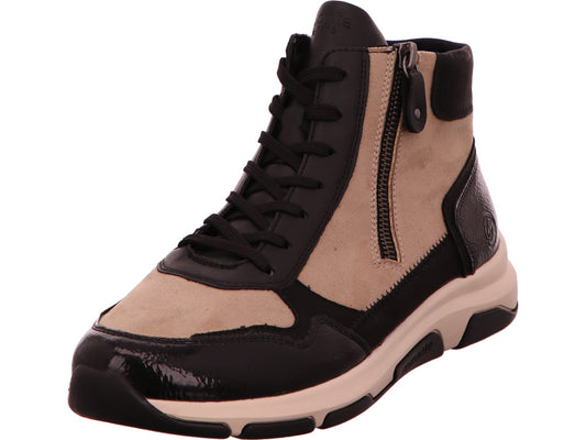 Remonte Damen Stiefel  in schwarz-bunt-kombiniert